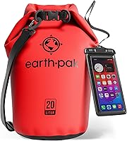 Vista 30 de Earth Pak Bolsa Seca Impermeable - Mochila Impermeable de Cierre Enrollable Superior Mantiene el Equipo Seco para Kayak con Funda Impermeable