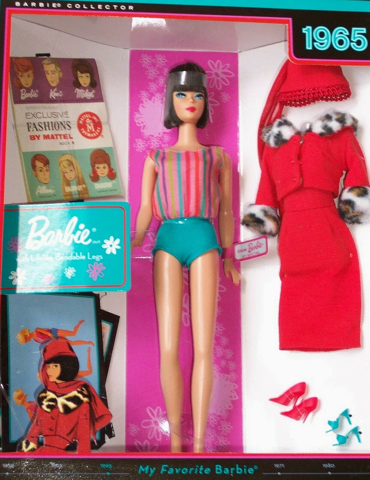 Mattel Life Like Barbie Vintage Mattel 1960's Red Hair Skipper