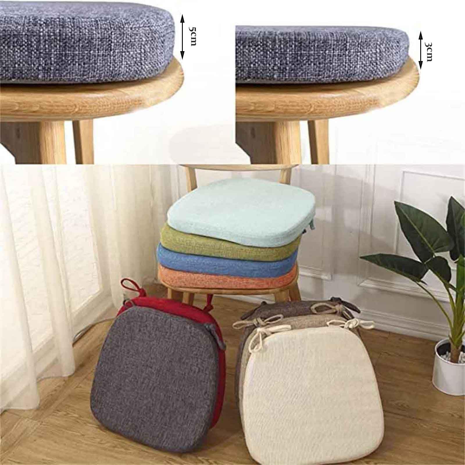 Comodo cuscino antiscivolo in schiuma imbottita con copertura – perfetto per studenti e salotti, ideale per uso interno, migliora l'esperienza di seduta