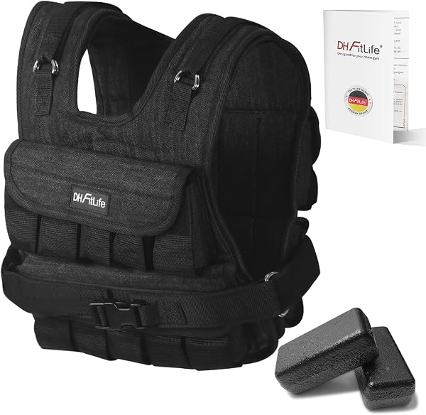 DH FitLife Adjustable Weighted Vest 20kg