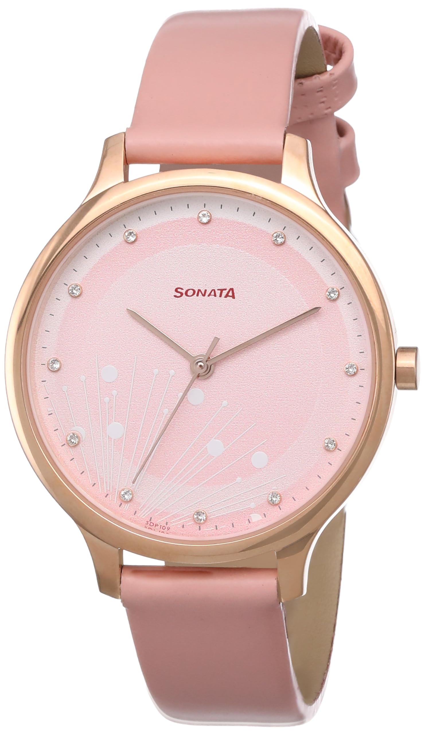 Sonata Blush Quartz Analog Pink dial Leather Strap Watch for Women-87050WL04 (B0CRHPW3VQ) Amazon Price History, Amazon Price Tracker