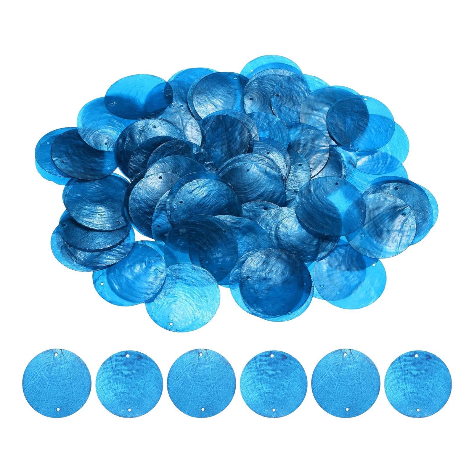 Coquillages ronds pour travaux manuels et création de bijoux nacrés DIY