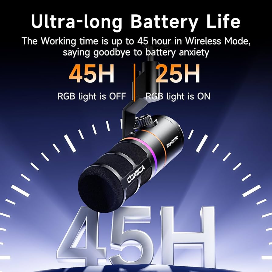 【新品未開封】COMICA ダイナミックマイク EJoy D10 PRO 黒色 Amazon.co.jp: 【COMICA 2025革新登場】ワイヤレスダイナミック