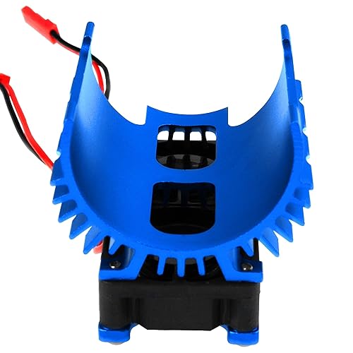 Miniatura 16 de Ventilador de refrigeración dual con disipador de calor de motor de 1.57-1.654 pulgadas, compatible con motores 1/7 1/8 Arrma Traxxas RC Fit 4068