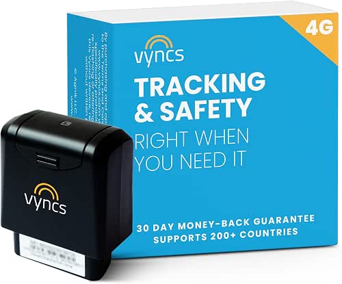 Vyncs - GPS Tracker for Vehicles, [No Monthly Fee], 4G