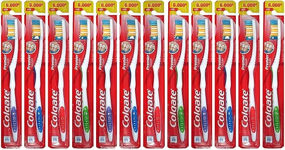 Colgate Toothbrushes Premier Extra Clean(Pack of 12 ),Multicolor,Corded Electric