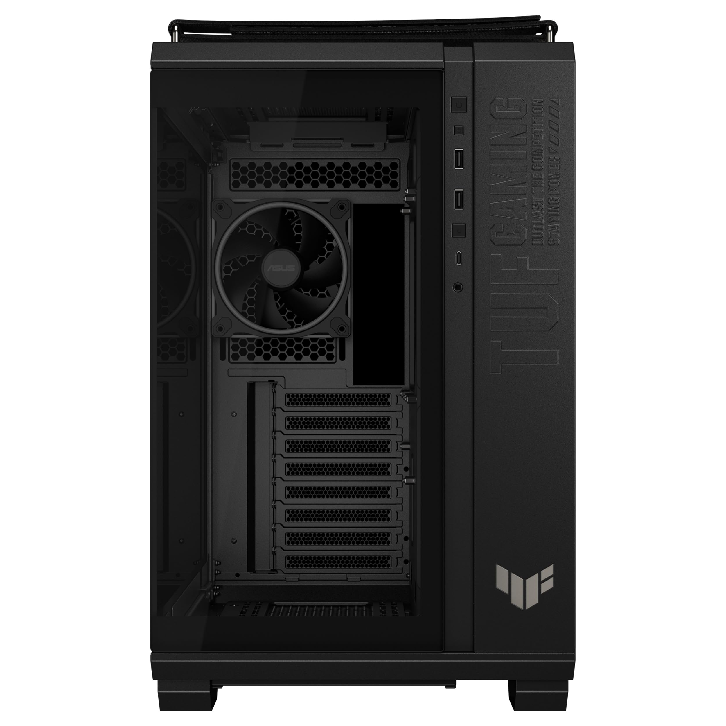 ASUS TUF Gaming GT502 Horizon Caja ATX Torre Mediana Doble Cámara USB 20 Gbps Tipo-C Negro
