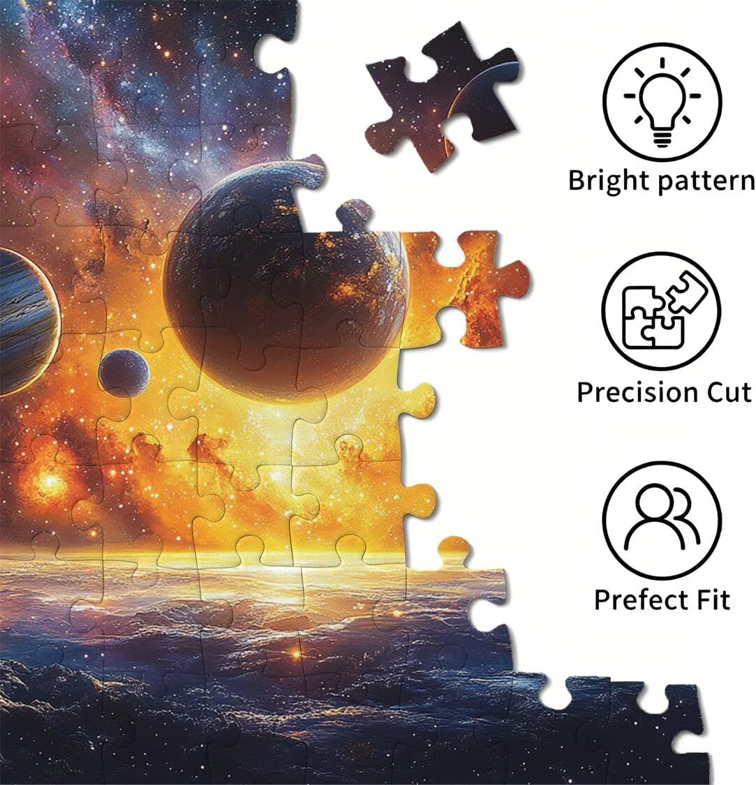 Puzzle 5000 elementów dla dorosłych, gry rodzinne, planeta gwiaździste