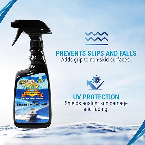 Miniatura 3 de Nautical One - Sellador y protector antideslizante | Restaura y protege cubiertas marinas, escalones, plataformas | Protección UVA y UVB | A base de
