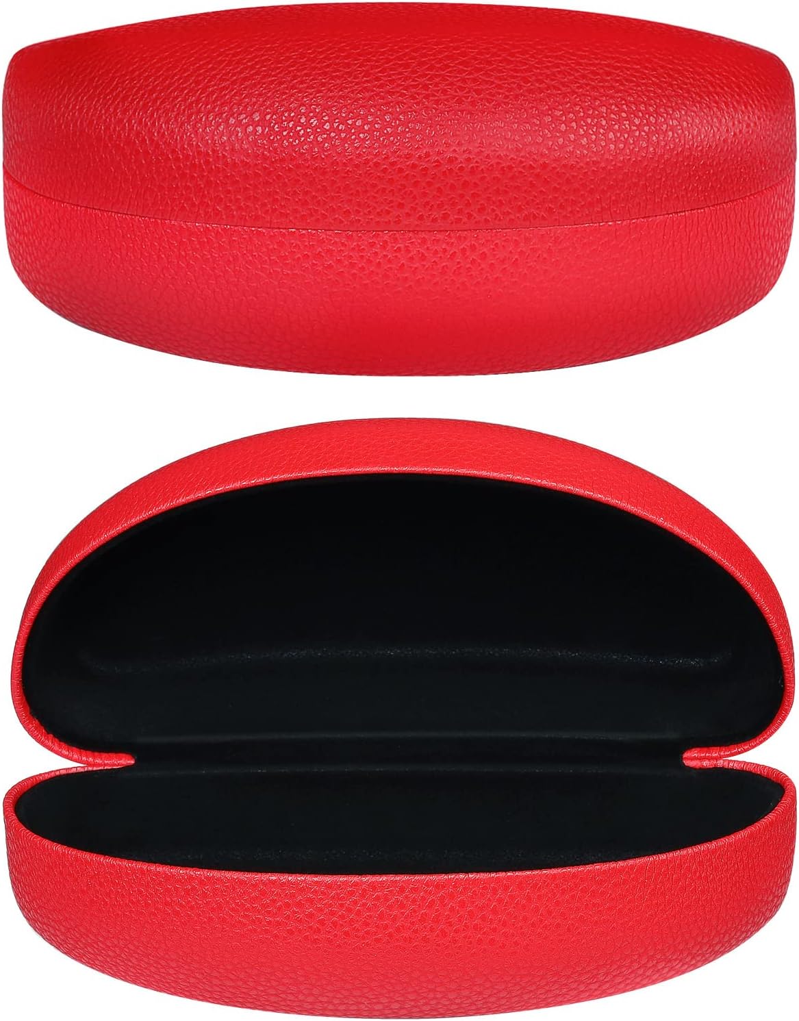 molshine Hard Shell Sunglasses Case,PU Leather Classic Large Glasses Case for Women Men Lady