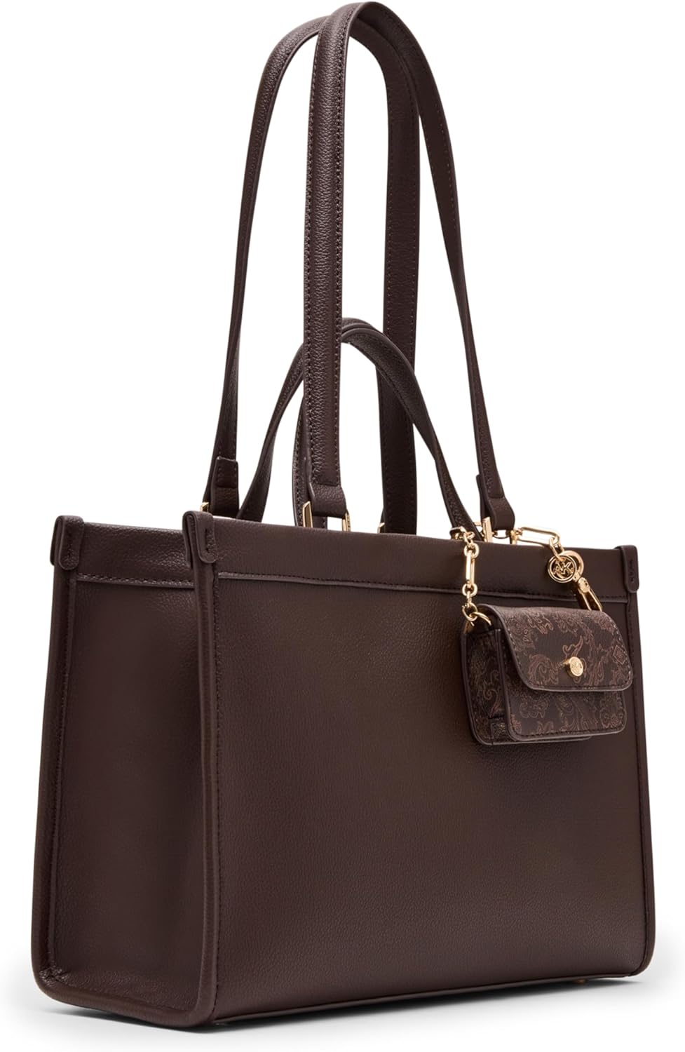 Anne Klein Women's Double Handle Bonded Tote, Espresso - Image 4