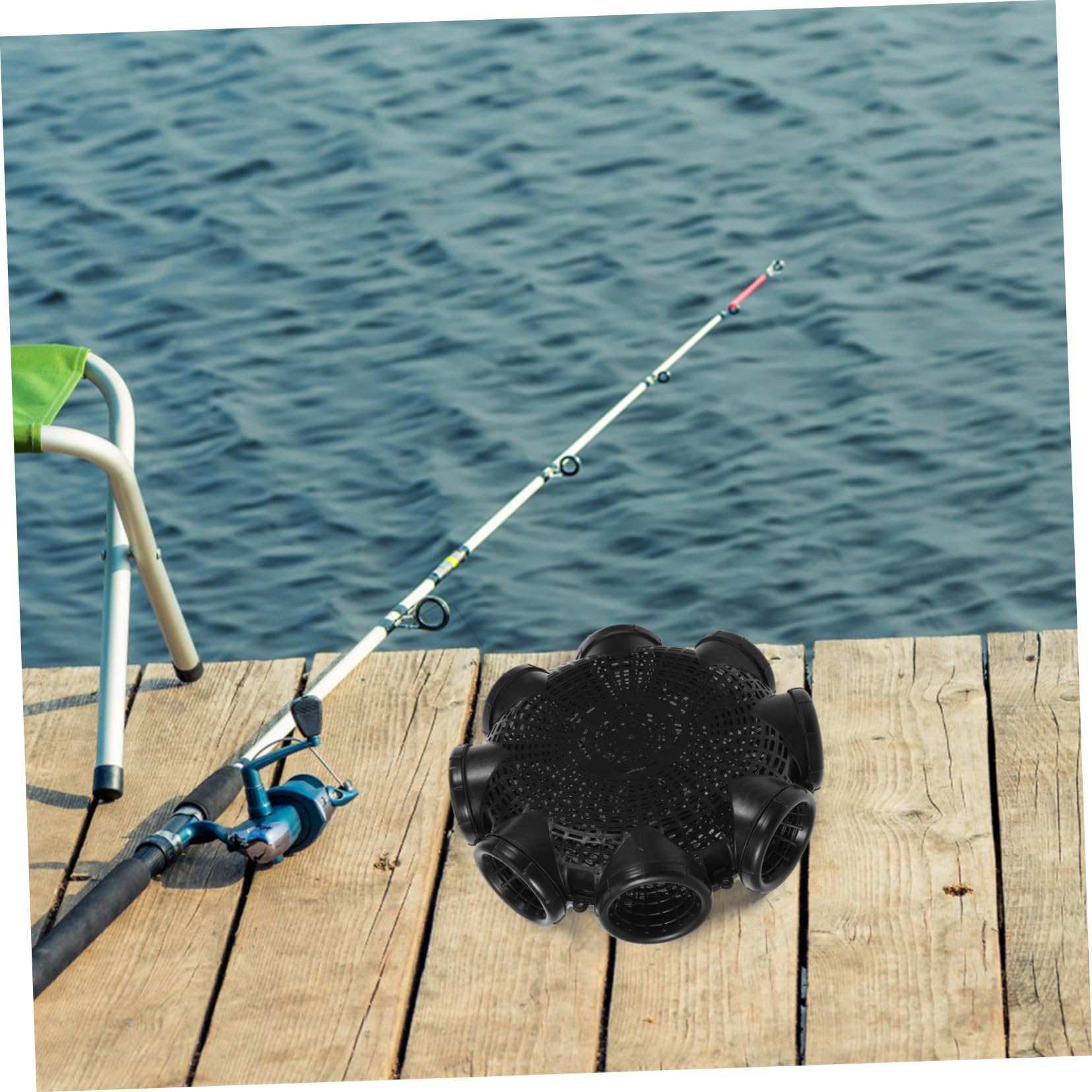 Gatuida Ausrüstung zum Karpfenangeln Köderkäfig aus Pp-Material Futterkorb für Karpfenfalle Köderkorbhalter zum Outdoor-Angeln Angelzubehör zum Köderauswurf