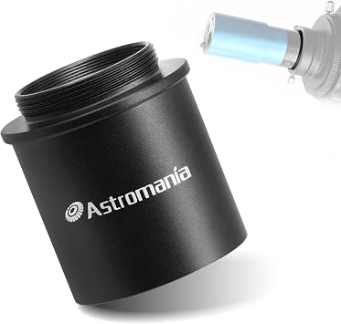 Astromania C Mount Male Thread to 1.25 Inch Video Camera Telescope Adapter | Aluminum Telescope Accessories, Slove Focusing Issues, For Astronomy Telescope, Convert Thread In Planetary Moon Observation