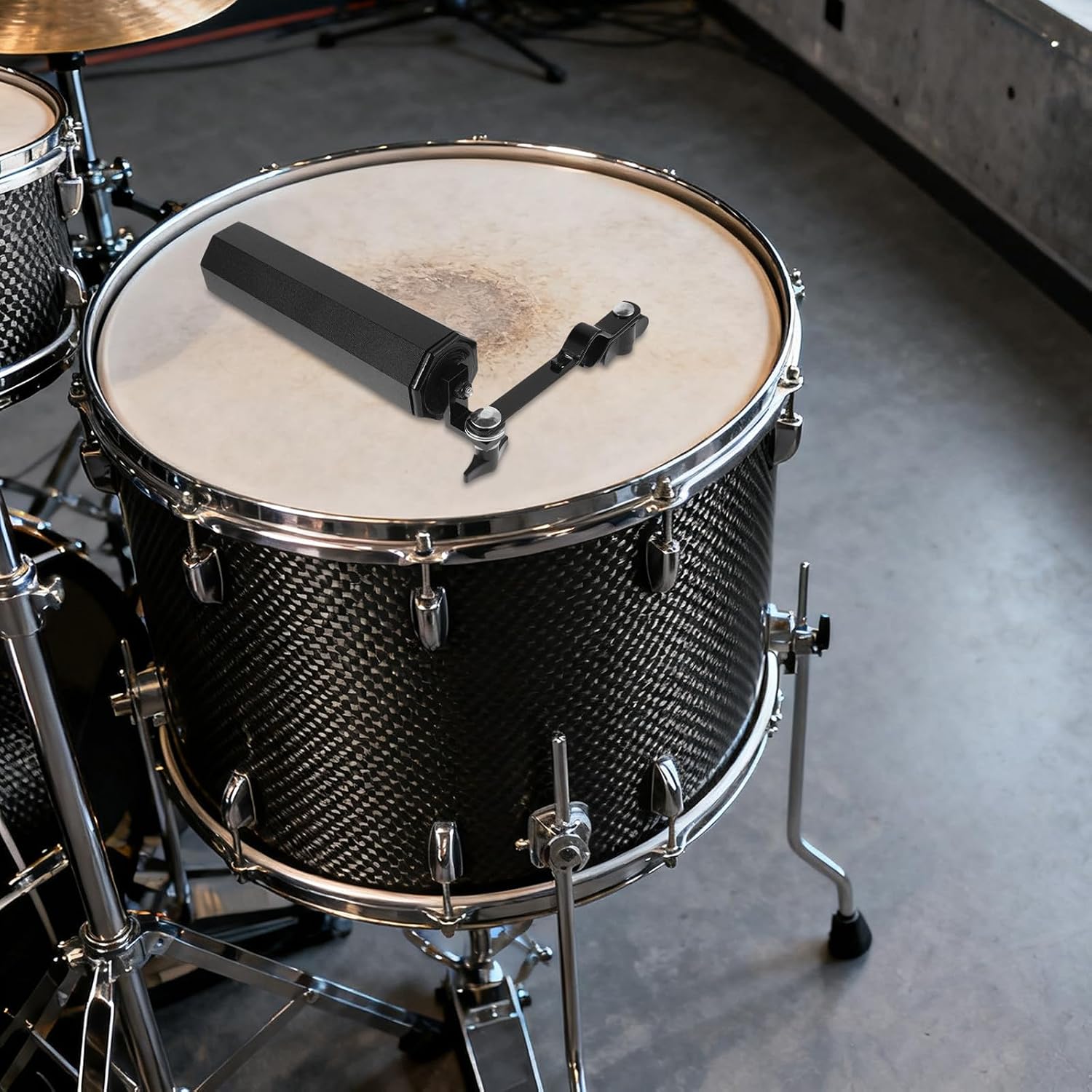 YARNOW Octagonal Drum Stick Holder with Clamp, Portable Metal Plastic Case image 5