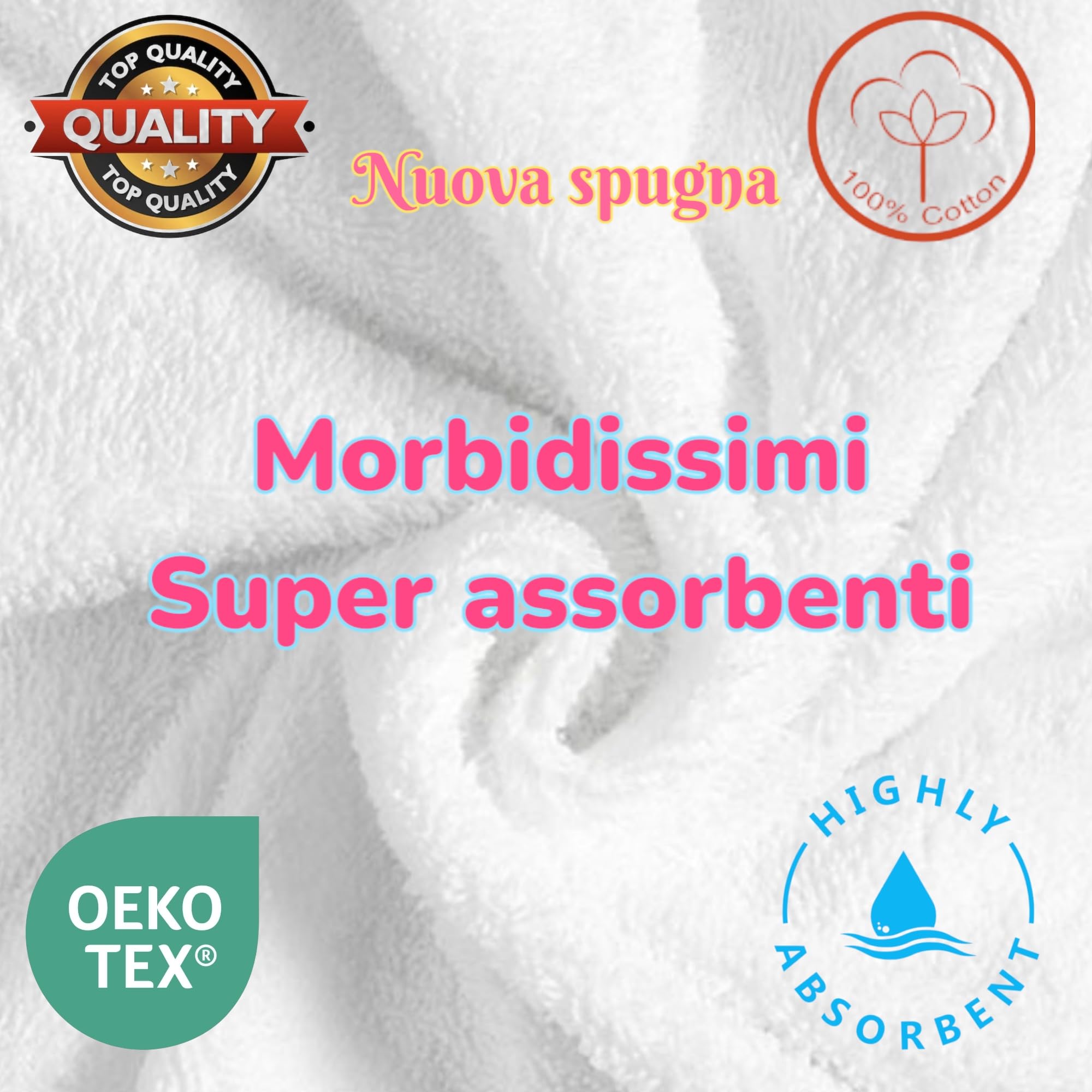 Asciugamani asilo personalizzati con ricamo. Set asilo 3 pezzi per bambini colore a scelta. Asciugamani con asola in 100% cotone (3, 60x40 cm)