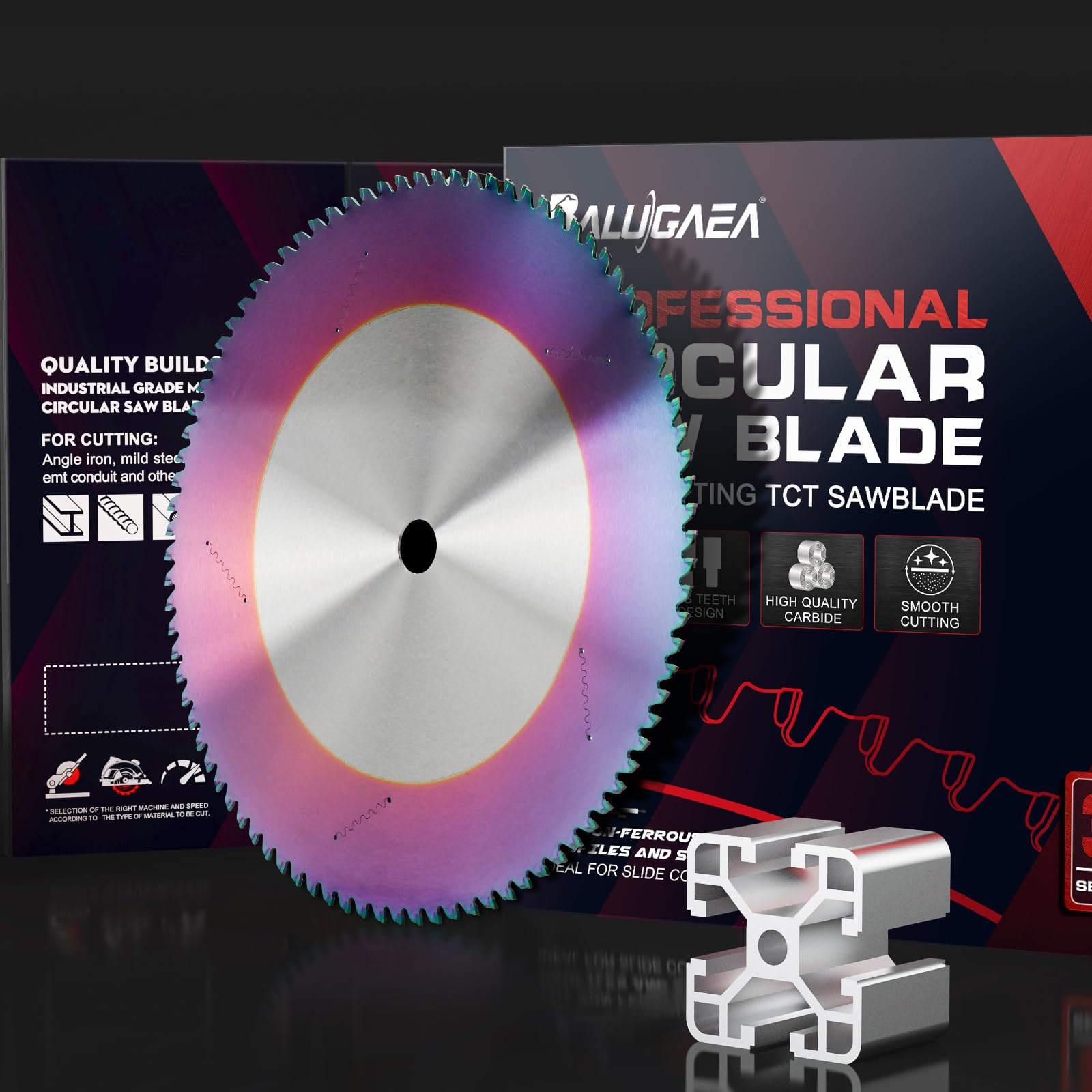 HM - Lama per sega circolare, 355 x 25,4 mm, 90 denti, per metallo, acciaio, ferro, rivestimento ULTRA, taglio preciso per sega circolare da tavolo, sega, troncatrice
