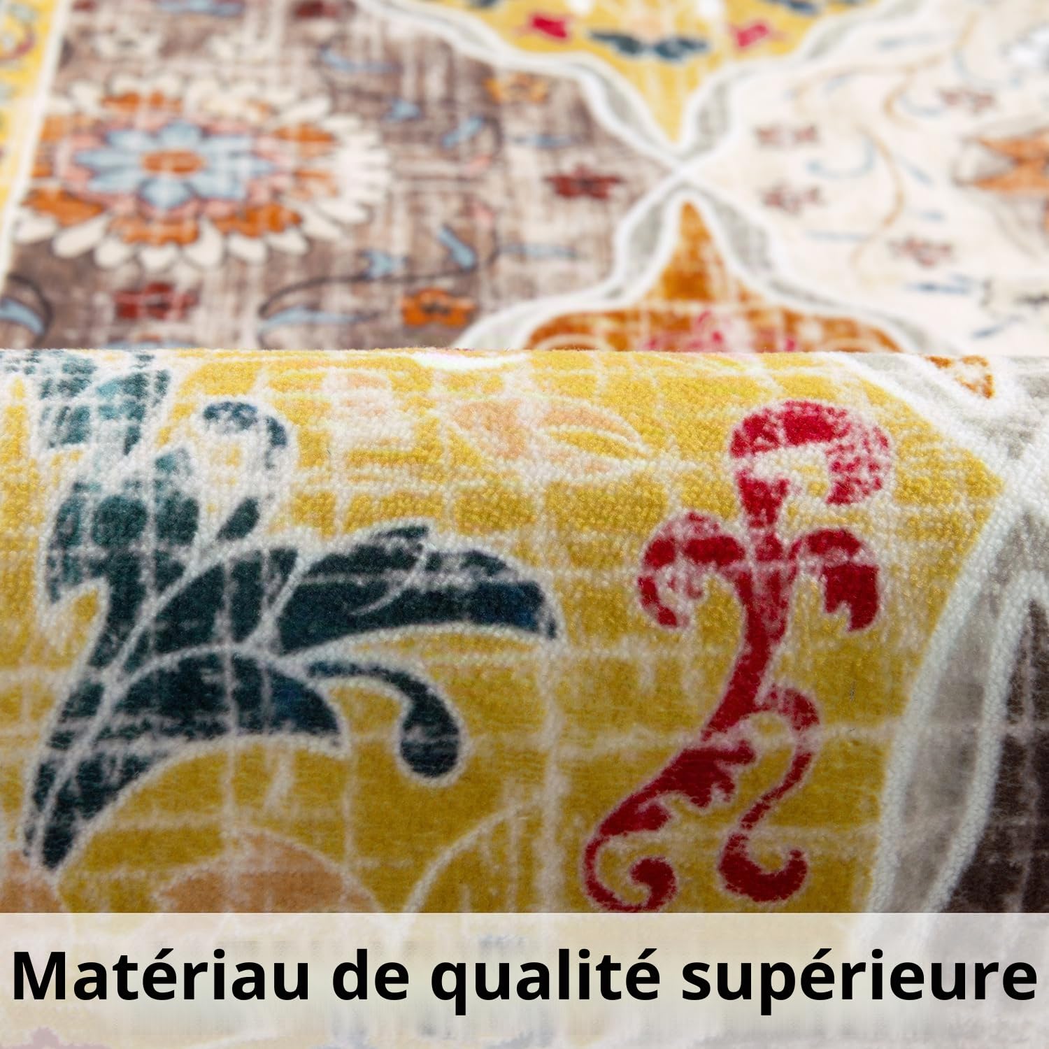 SHACOS Tapis Salon Poil Ras 160x230cm Tapis Descente de lit Chambre Doux Antidérapant Lavable Carpette Salon Moderne Tapis Décoratif Sol Intérieur pour Salon Chambre