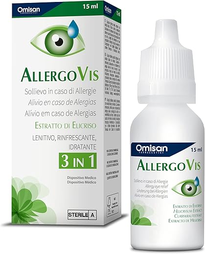 Allergovis Gocce Oculari con Estratto di Elicriso - 15 ml