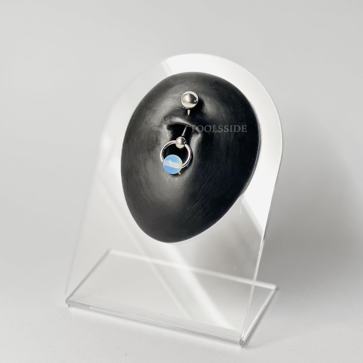 TOOLSSIDE VCH Piercing Jewelry with Opalite Stone Titanium Belly Button Ring Navel Piercing Jewelry Belly Rings for Women 14G Belly Button Piercing - Image 3