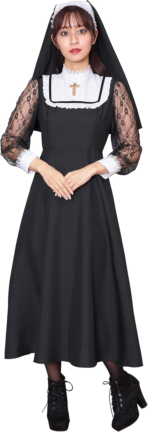 クリアストーン(Clearstone) ノーブルロング コスプレ ハロウィン ノーブルロングシスター レディース ブラック シスター クリアストーン(Clearstone) ノーブルロング コスプレ ハロウィン ノーブルロングシスター レ...