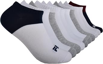 Fila Womens No Show Ankle Socks, Womens Athletic Socks, Multi Pack