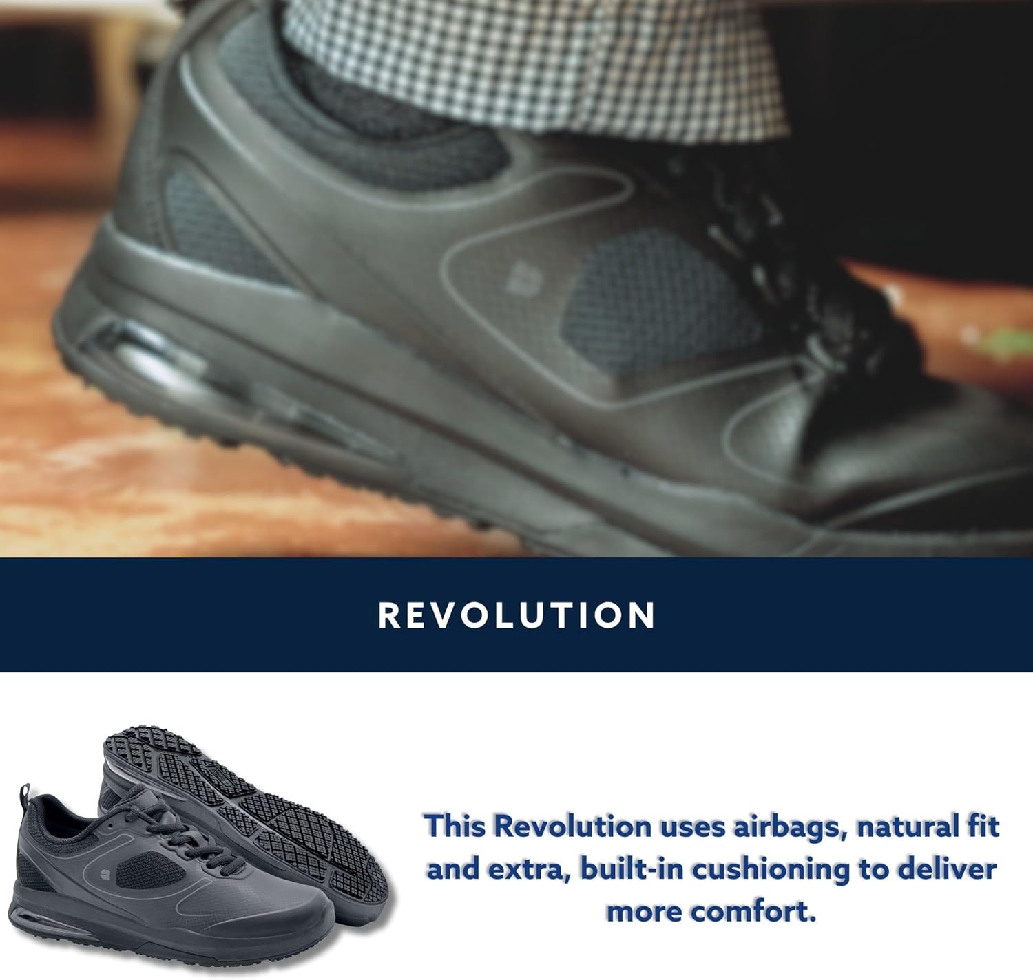 Shoes for Crews Women's Slip-Resistant Sneakers - Breathable, Water-Resistant, Non-Slip Work Shoes for Women in Food Service, Retail & Healthcare - Revolution II - Image 13