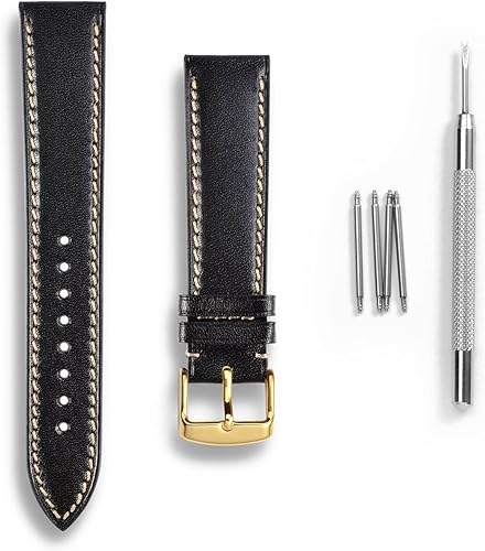 Miniatura 3 de WOCCI Luxury Watch Bands, Full Grain Leather, Replacement Straps for Men and Women, Band Width 18mm 20mm 22mm