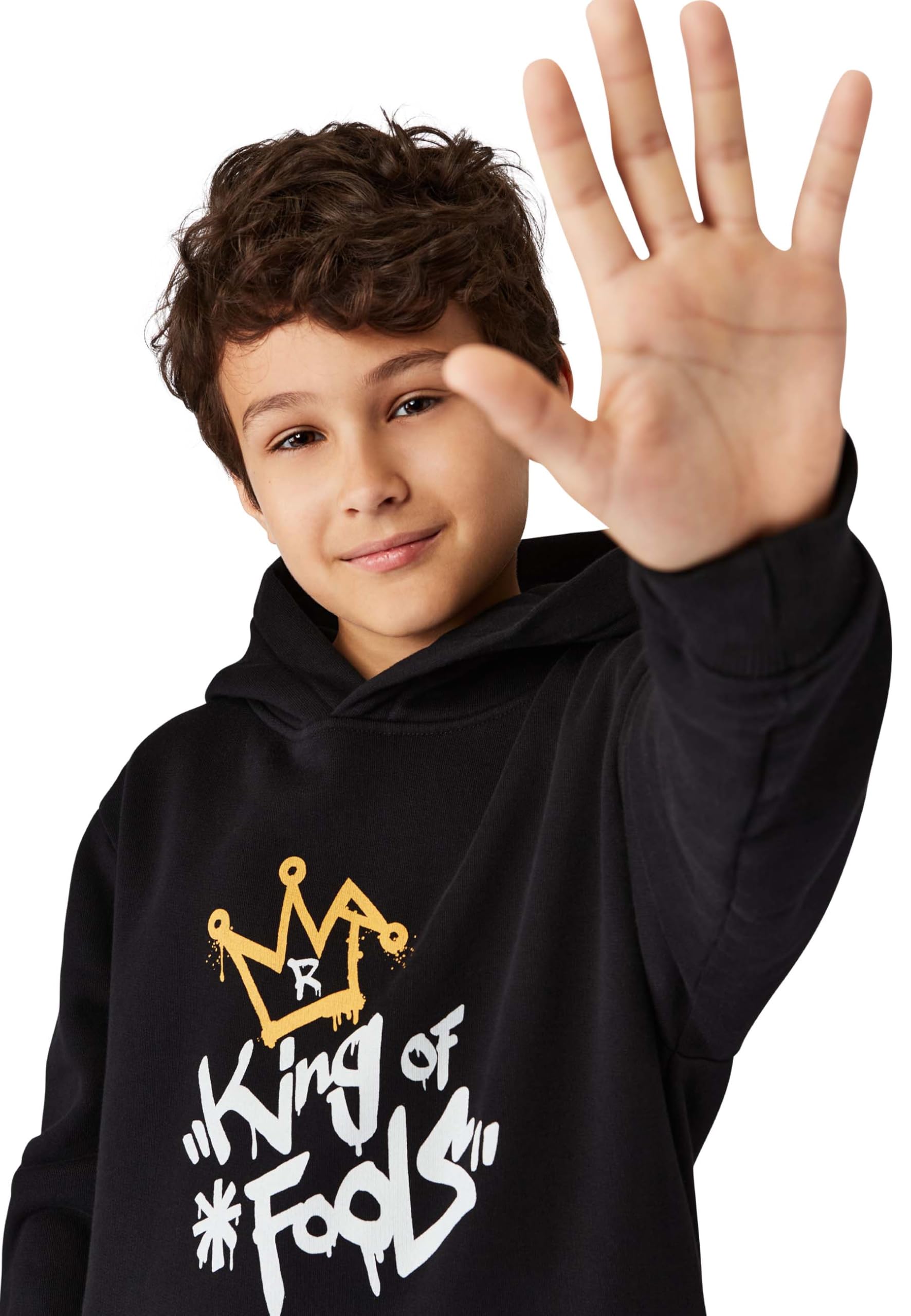 Band of Rascals Kinder Kapuzenpullover King of Fools aus Bio-Baumwolle