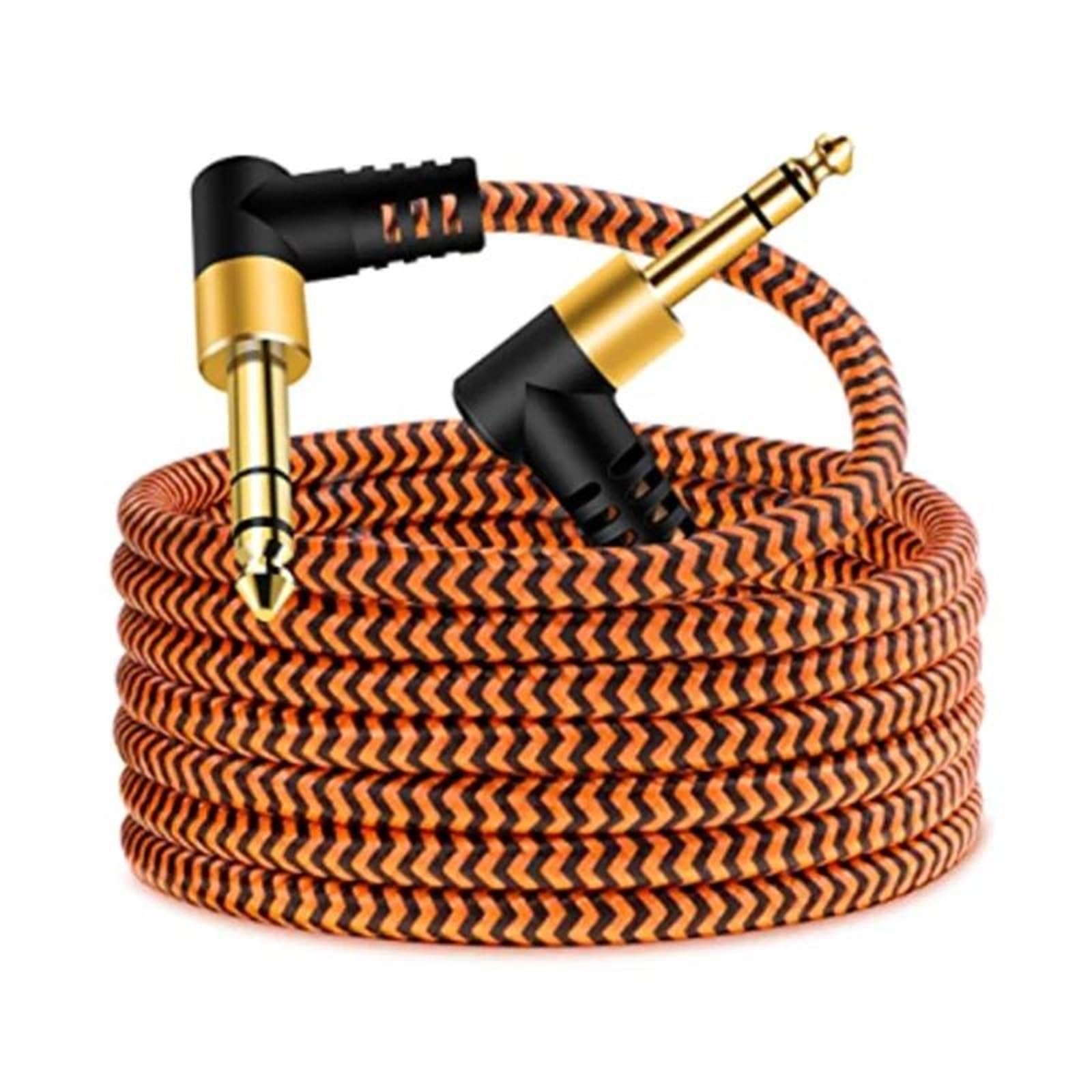 Kabel Do Gitary Gitara Elektryczna Kątowy Kabel Basowy Męski Wyjście Stereo | Ten kabel jest wszechstronny i nadaje się do szerokiej gamy sprzętu muzycznego.(Type2,5m)