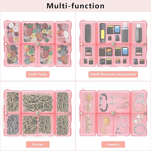 Vista 103 de FYY - 2 pastilleros diarios con 7 compartimentos para pastillas, para viaje, diseño plegable, para guardar vitaminas, aceite de hígado de bacalao