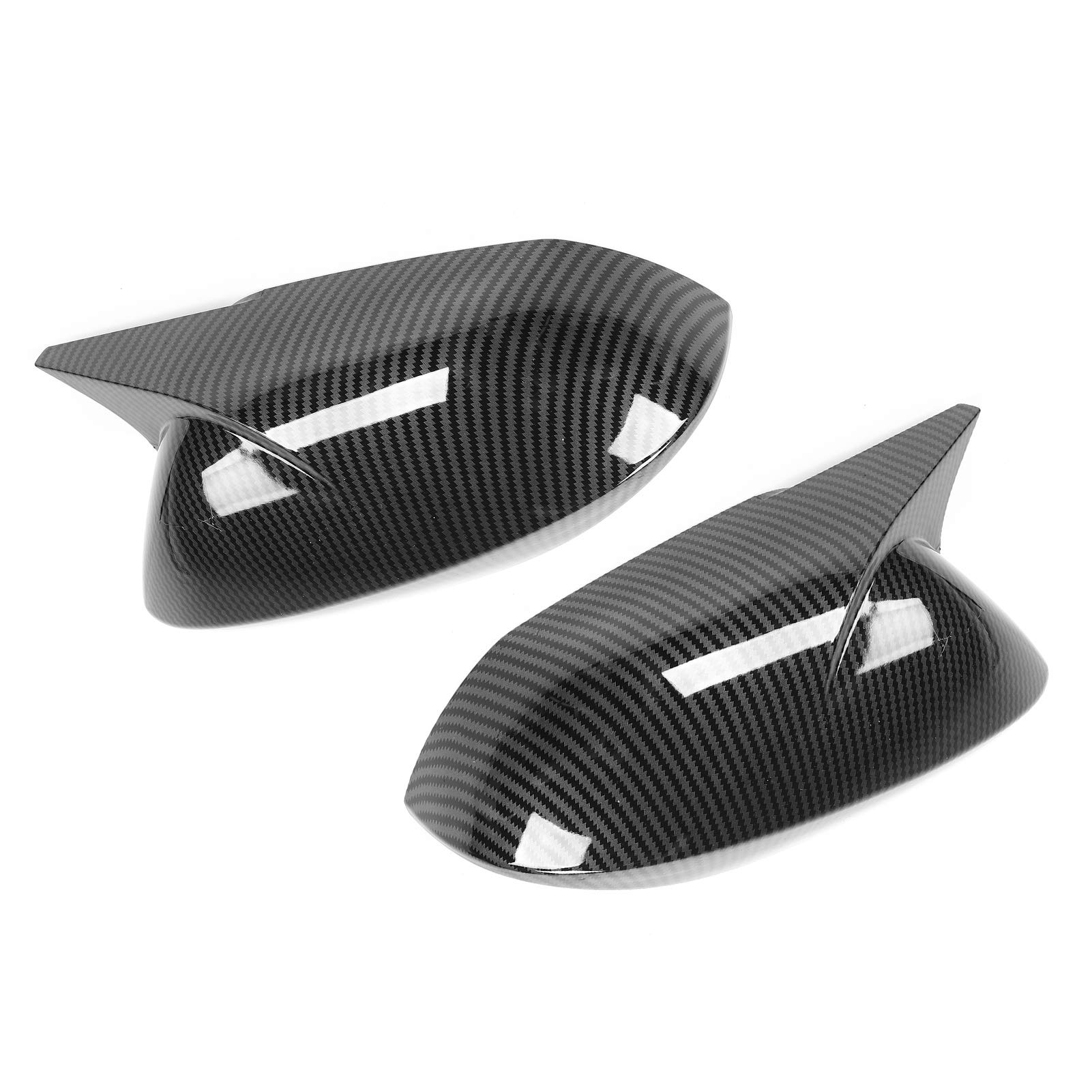 Para Osłona lusterka bocznego Obudowa ochronna w stylu rogu Pasuje do sedana/Hatchbacka (Carbon Fiber)