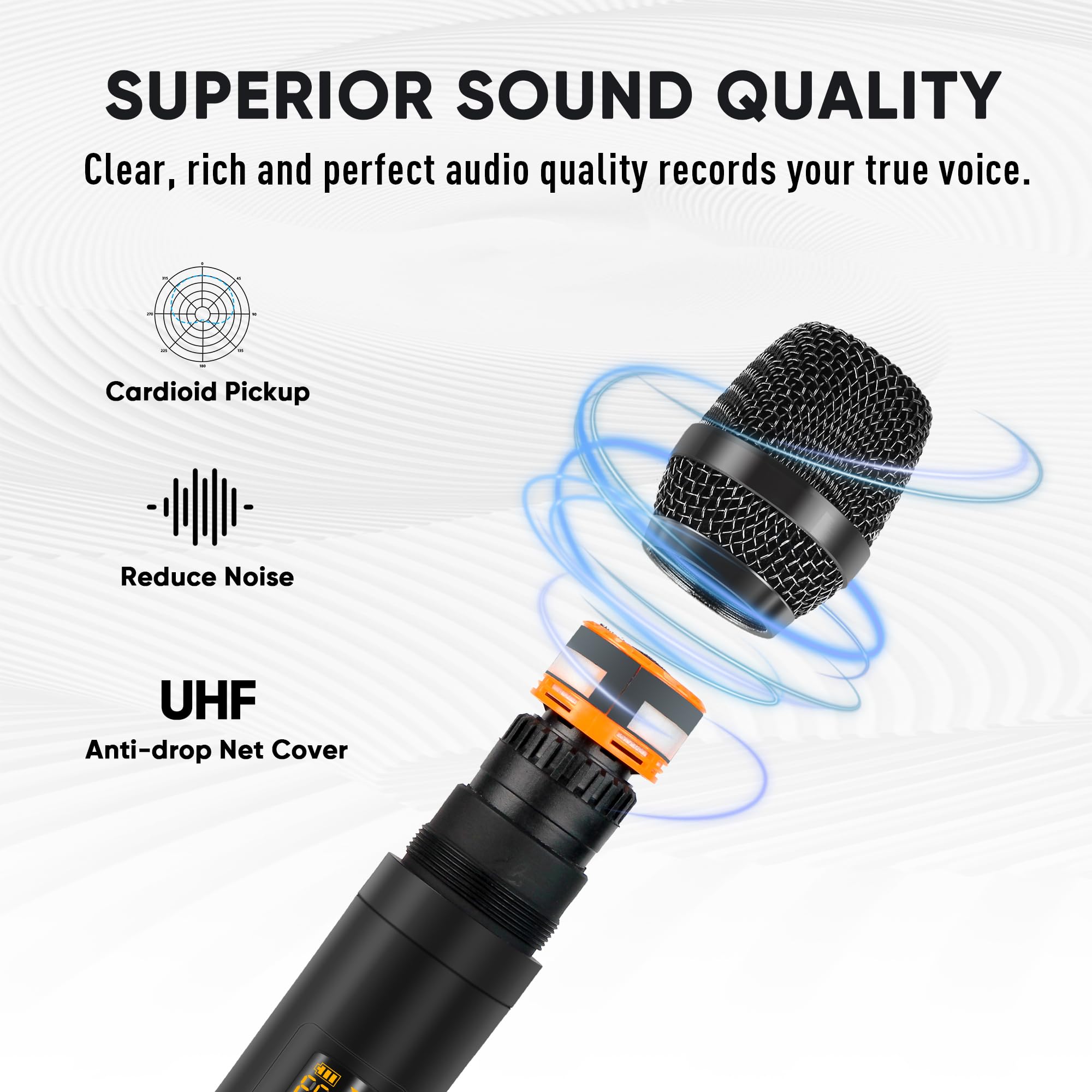 4-kanałowy mikser audio, mikser do karaoke z dwoma mikrofonami bezprzewodowymi, profesjonalna płyta dźwiękowa, konsola miksująca DJ, MP3, Bluetooth, 48 V, zasilanie fantomowe, interfejs USB