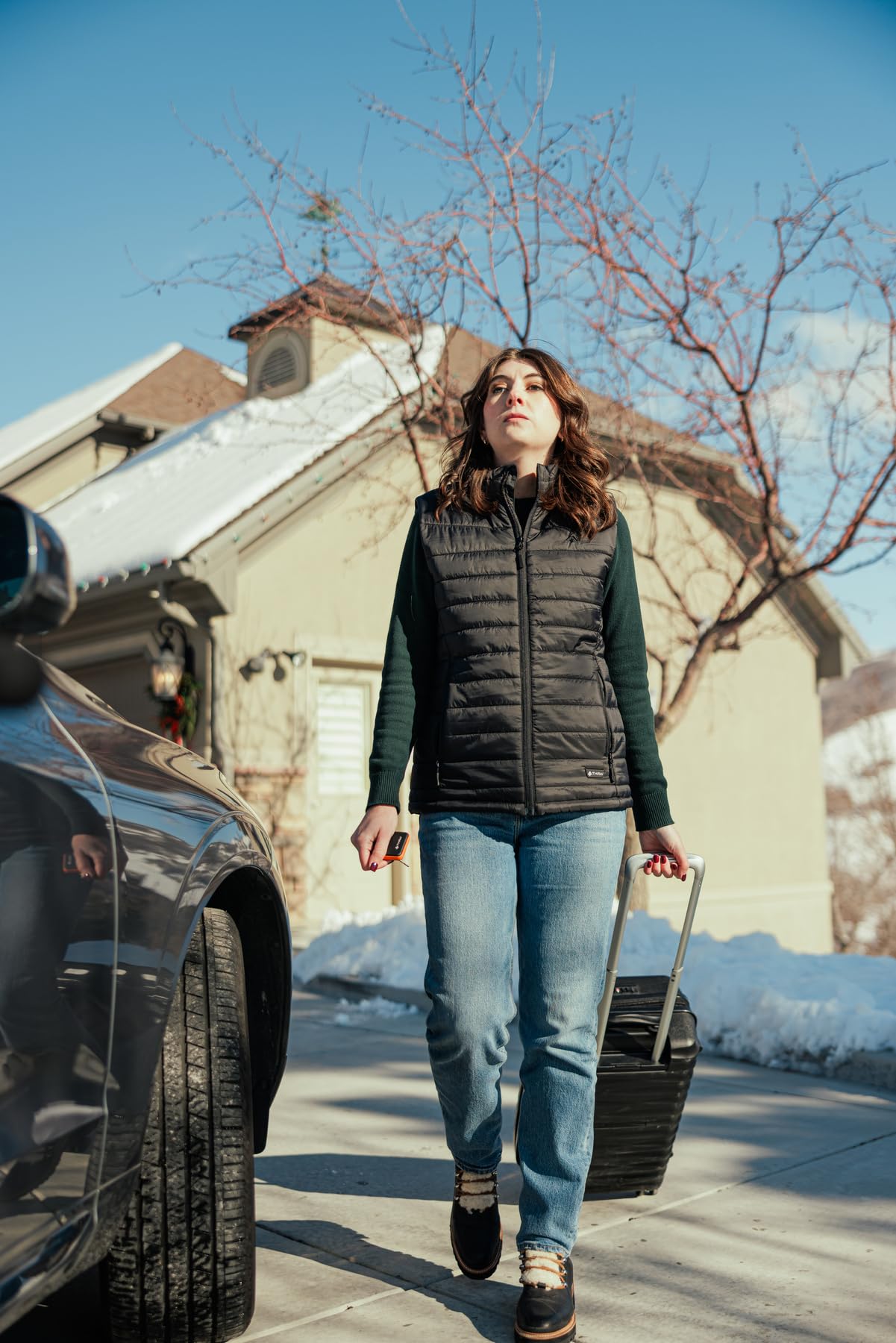 THAW Gilet riscaldato da donna, leggero, ricaricabile, con 3 zone di calore, impostazioni di calore regolabili, design isolante, ideale per lavoro all'aperto, escursionismo