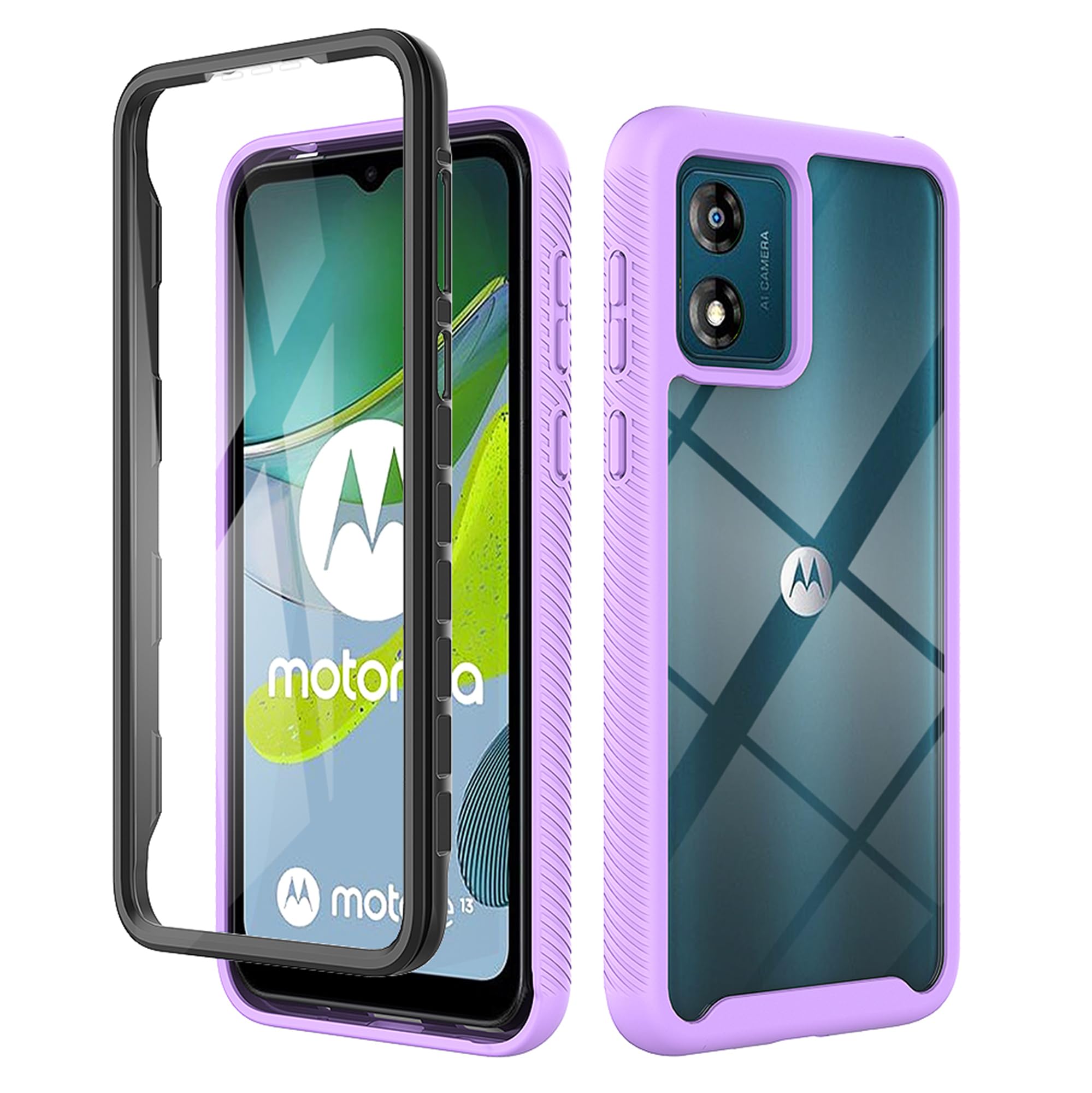 Slim Fit Phone Case For Motorola Edge 30 Ultra, Case For Moto X30 Pro,Rugged Shield Phone Case With Military Grade Shockproof Protection Cover For Moto Edge 30 Ultra/X30 Pro, HD Black