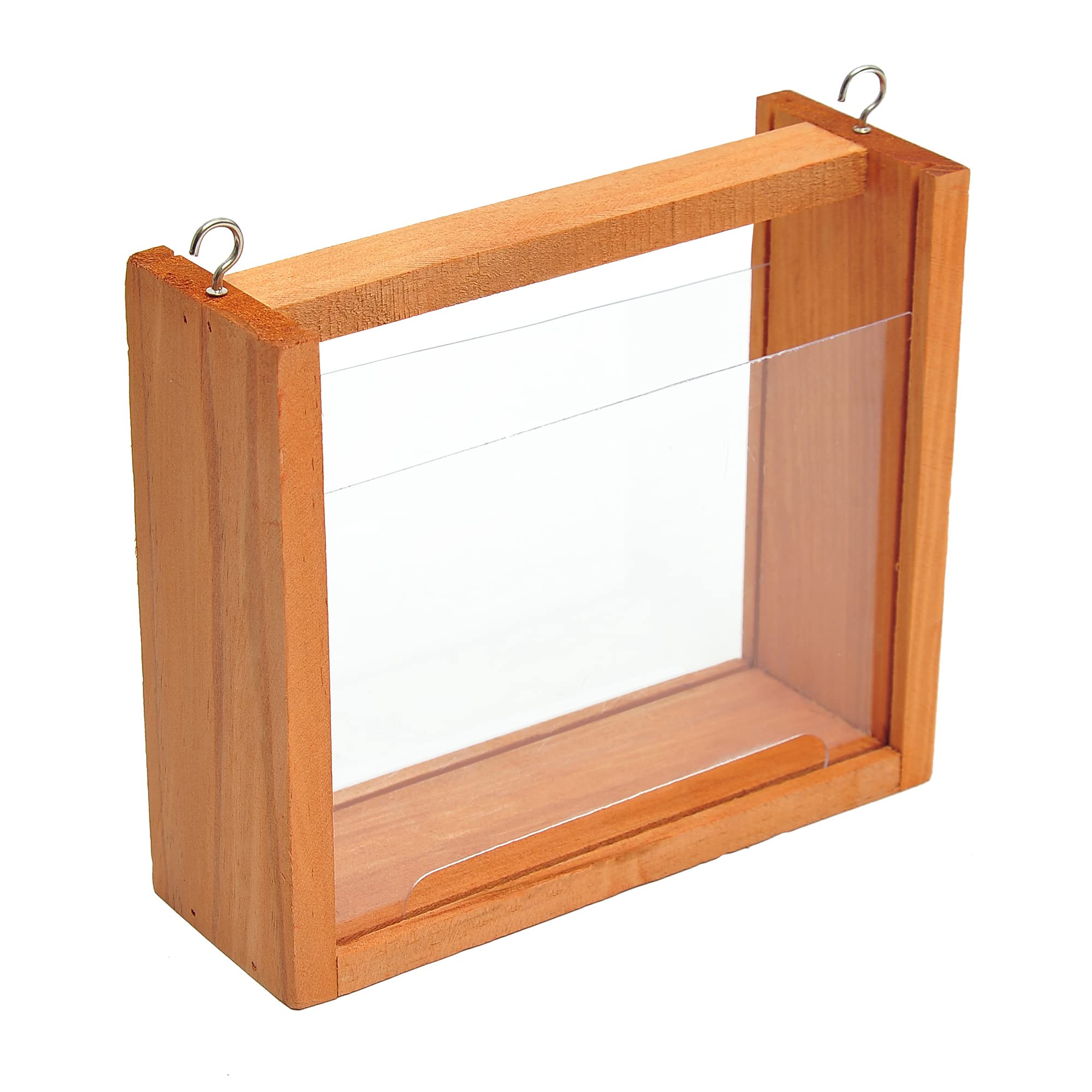 HOMCOM Mangeoire pour Oiseaux Sauvages sur Pied Abris à Oiseaux nichoir a Plateau Station a Oiseaux Bois pour Exterieur 150cm