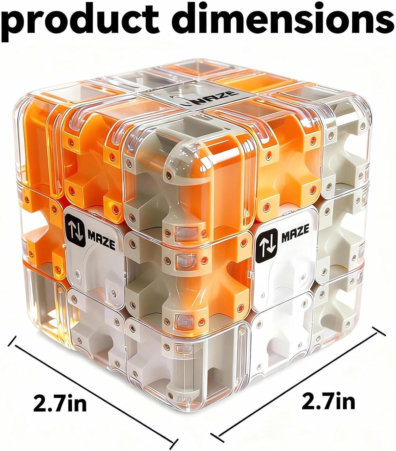 3D Cube Puzzles Fidget Toys - Brain Teaser Puzzles Toys Educational Learning Toys for Logical Thinking, Puzzle Maze Cube Easter Basket Stuffers Birthday Gifts (Green)