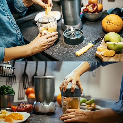 Miniatura 5 de Paquete de 2 cuchillas de repuesto para NutriBullet Original 600w y NutriBullet Pro 900w, hoja de licuadora con sello de juntas de goma para piezas