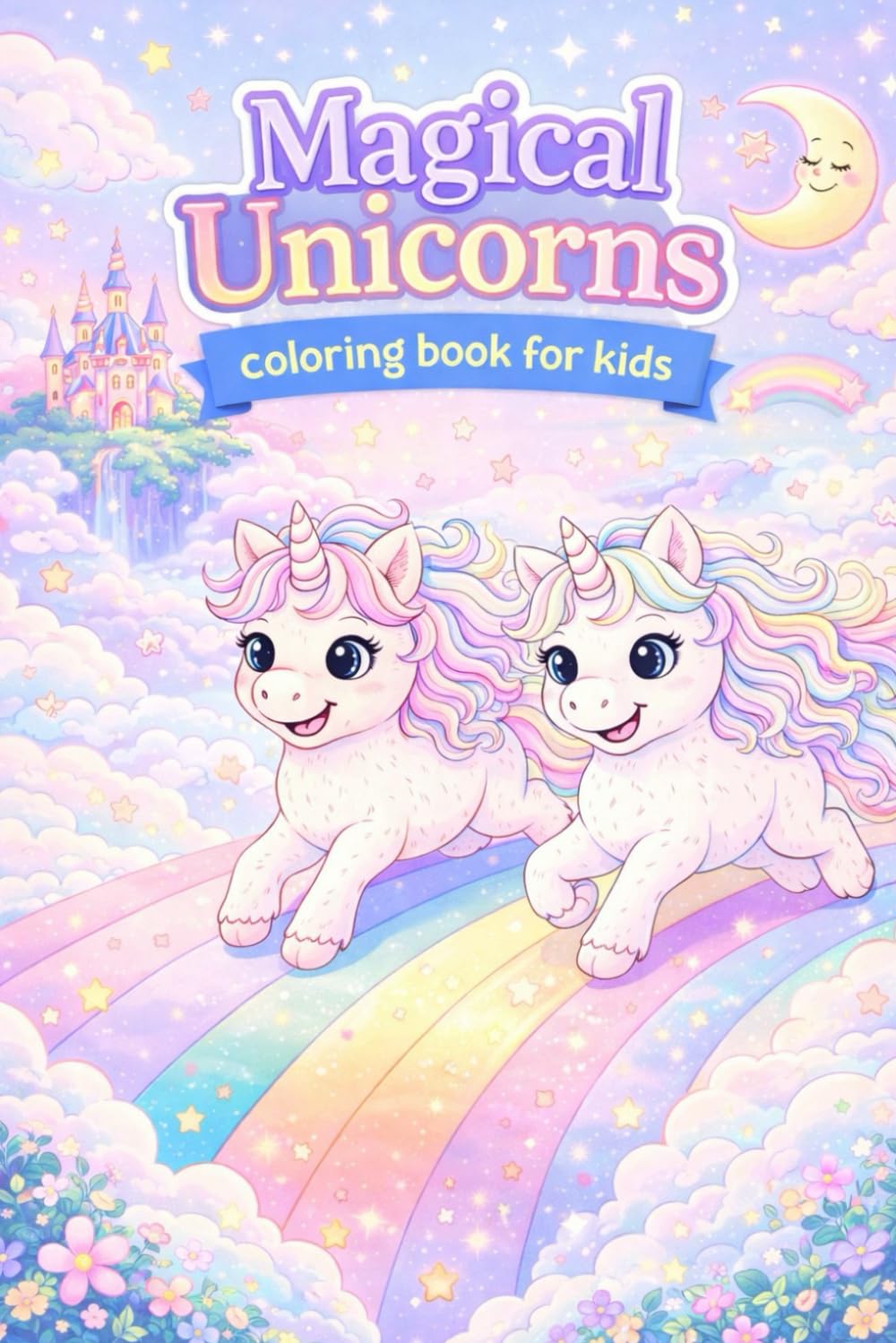 Magical Unicorns: a lovely coloring book for children aged 4-8