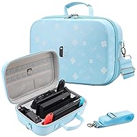 Vista 1 de Funda para Switch compatible con Nintendo SwitchSwitch modelo OLED, protección completa portátil, carcasa dura, forro suave, funda de almacenamiento