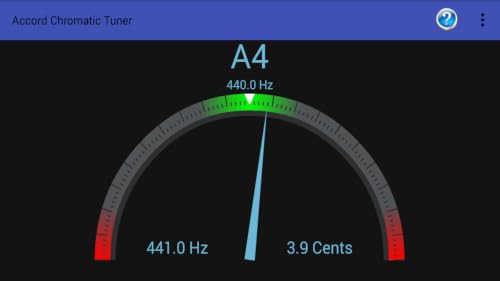 Accord Chromatic Tuner – vue 2
