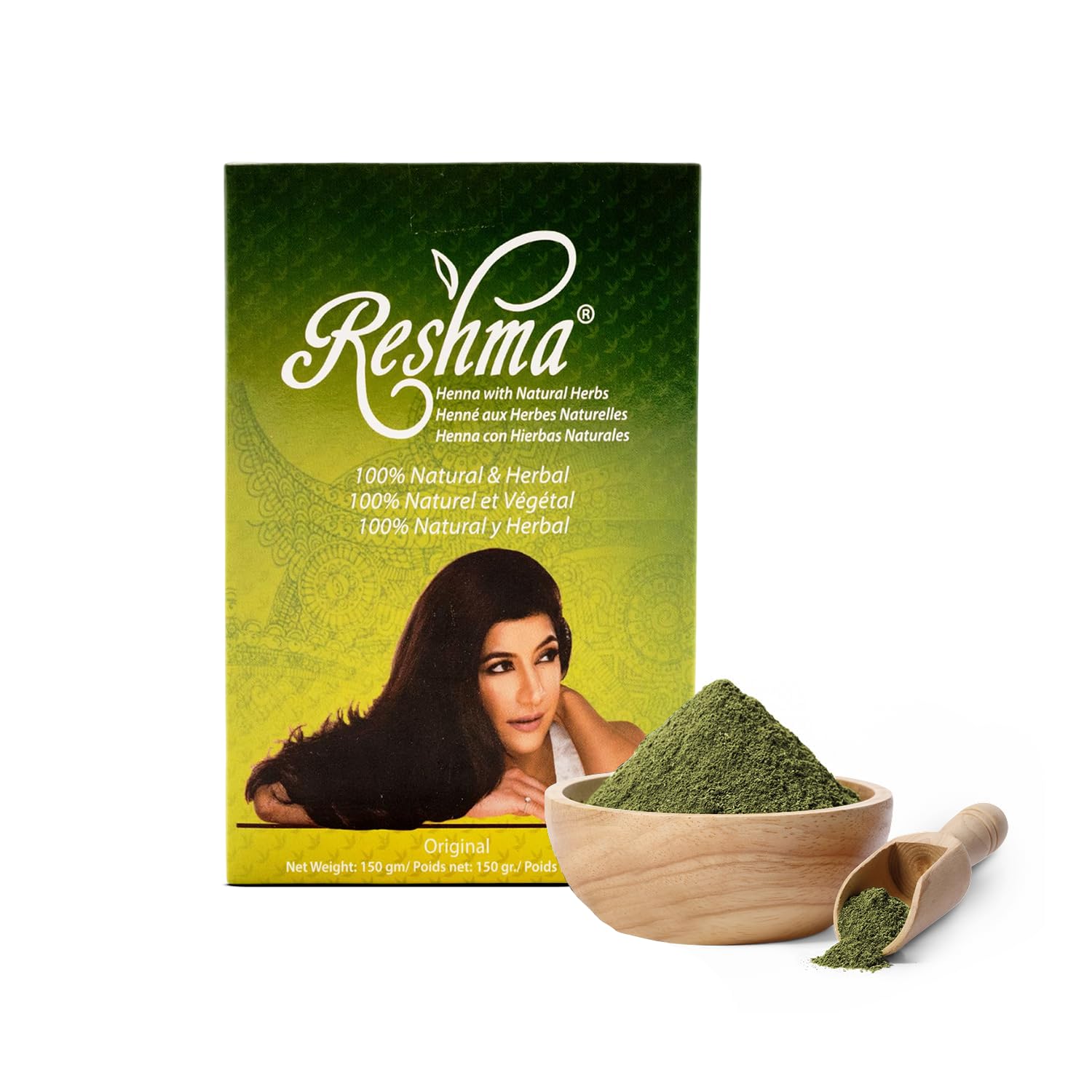 100% Natural Organic Henna Powder for Soft Shiny Gray Coverage Hair Color, Ayurvedic Henna Hair Color Heena Mehendi - 5.29 oz, Pack of 1 (Original)
