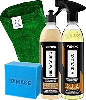 Kit Limpa Hidrata Revitaliza Couro Higicouro Hidracouro 500ml Vonixx | Produtos Para Limpeza de Couro em Geral Banco Bolsa Sapato Jaqueta