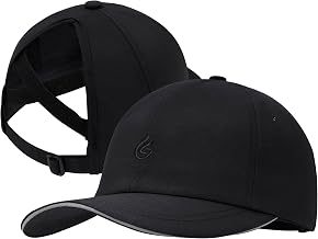 Women's Ponytail Cap UPF50+ Breathable Reflective Quick Dry Women's Summer Cap for Running Sports