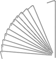 Oligei 17 Pack Heavy Duty 4mm Galvanized Steel Tent Stakes for Tents, Gardening, Canopies & Holiday Decorations