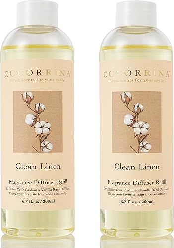 Vista 13 de COCORRÍNA Recambio - Recambio de difusor de varillas de flor de cerezo de 6.7 onzas líquidas para fragancia casera