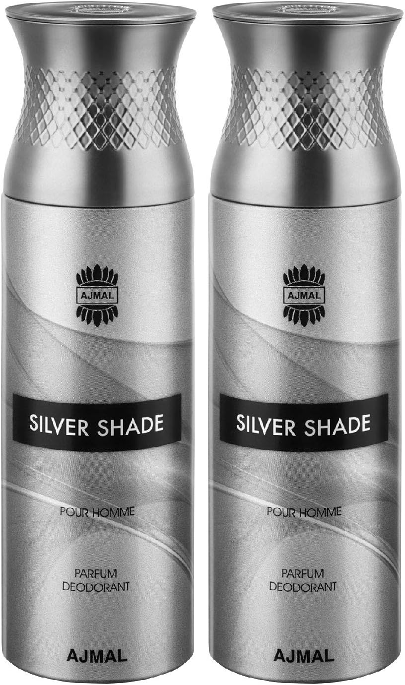 Ajmal SilverShade & SilverShade Deodorants Gift For Men (200 ml, Pack of 2)