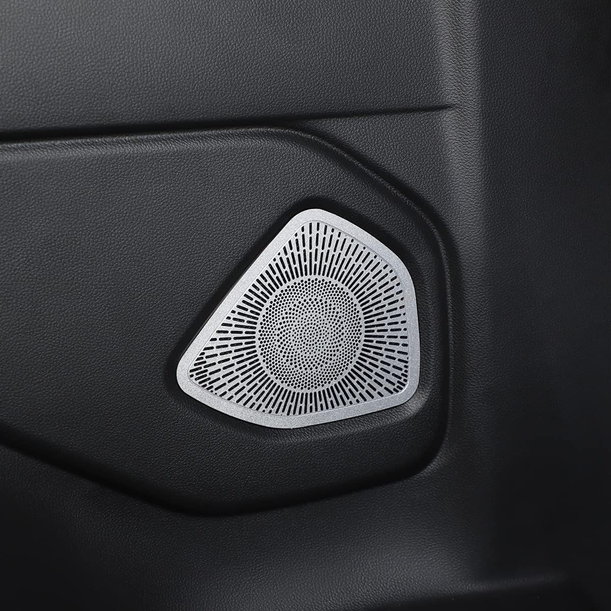 HAPPYHORSE Fit for Toyo-ta 86/Suba-ru BRZ 2022 Door Multimedia Audio Speaker Net Protector Stainless Steel Silver car Accessories