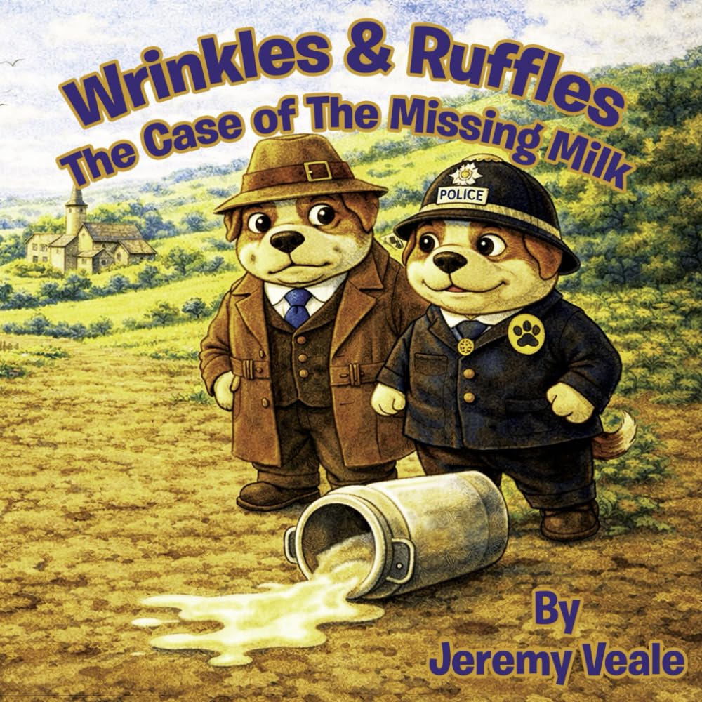 Wrinkles & Ruffles: The Case of the Missing Milk:: Beautifully Illustrated Children's Book about Dogs, Wales, Adventure, Mysteries, About Food, ... 51 Pages | Gift for Bed Times & Holidays