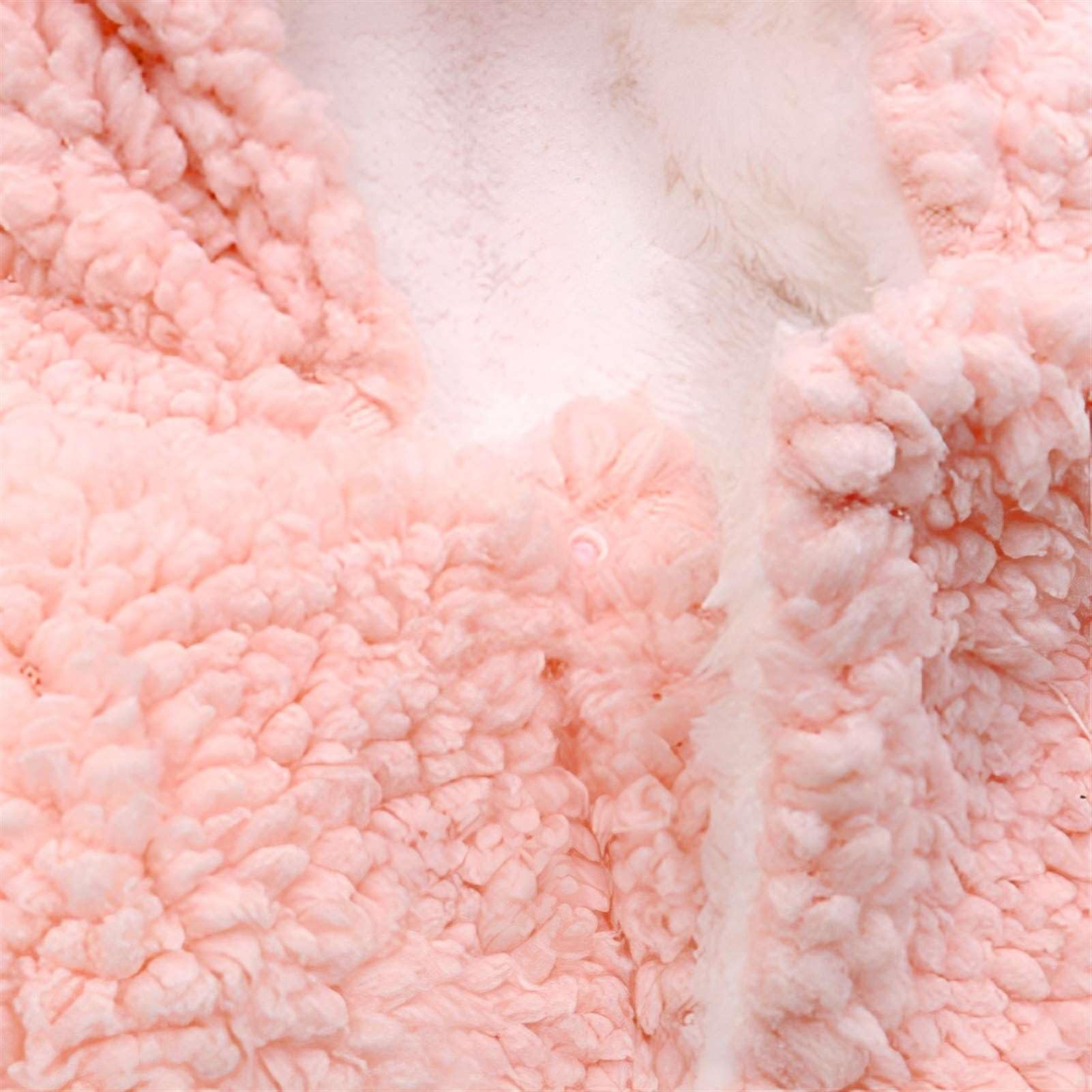 Lifup Capa con Capucha para Niñas, Piel Sintética Chaqueta para Niñas Abrigo con Capucha De Invierno, Poncho de Invierno Cálido para Exteriores
