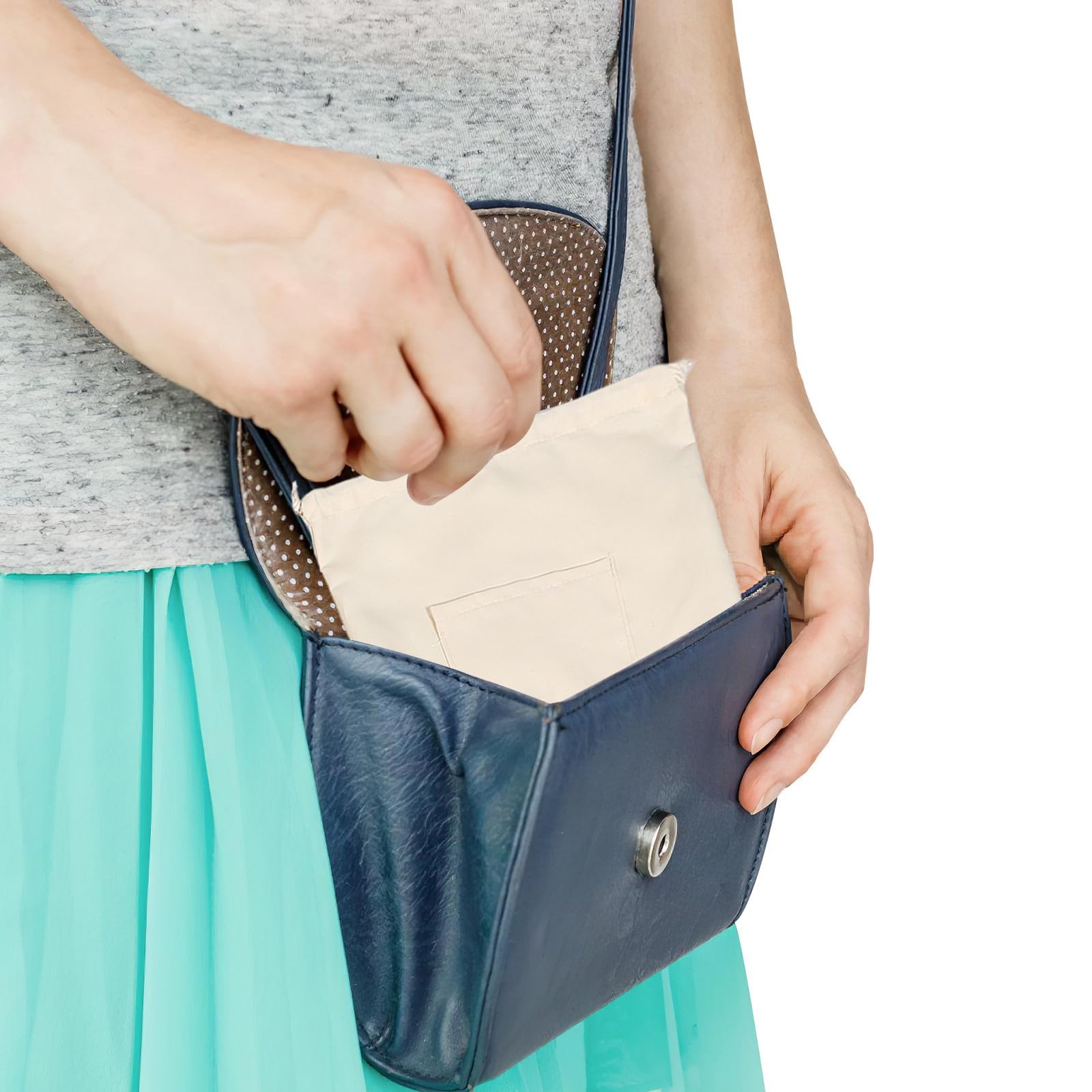 Inserto organizer per borsa 3 pezzi con fodera in tessuto intrecciato, tasche multiple e materiale traspirante, accessorio pratico per viaggi urbani e passeggiate